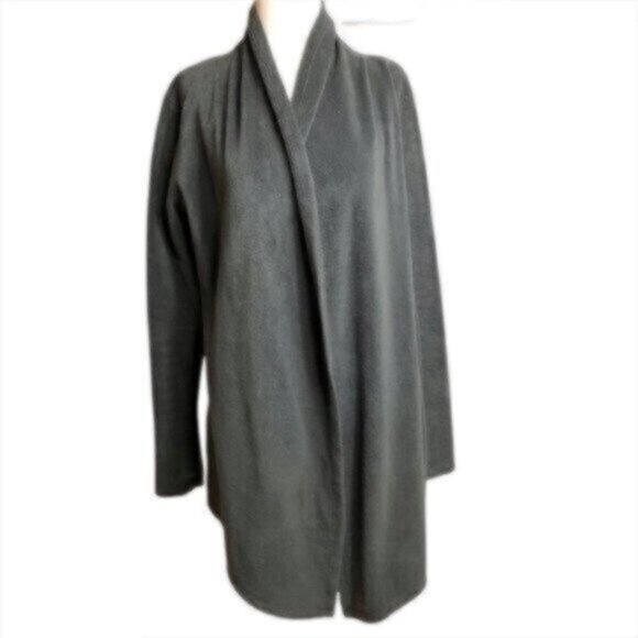 Cynthia Rowley Grey Draped Cardigan Large - Picture 5 of 8